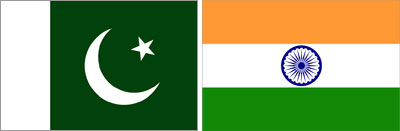 India & Pakistam Flag