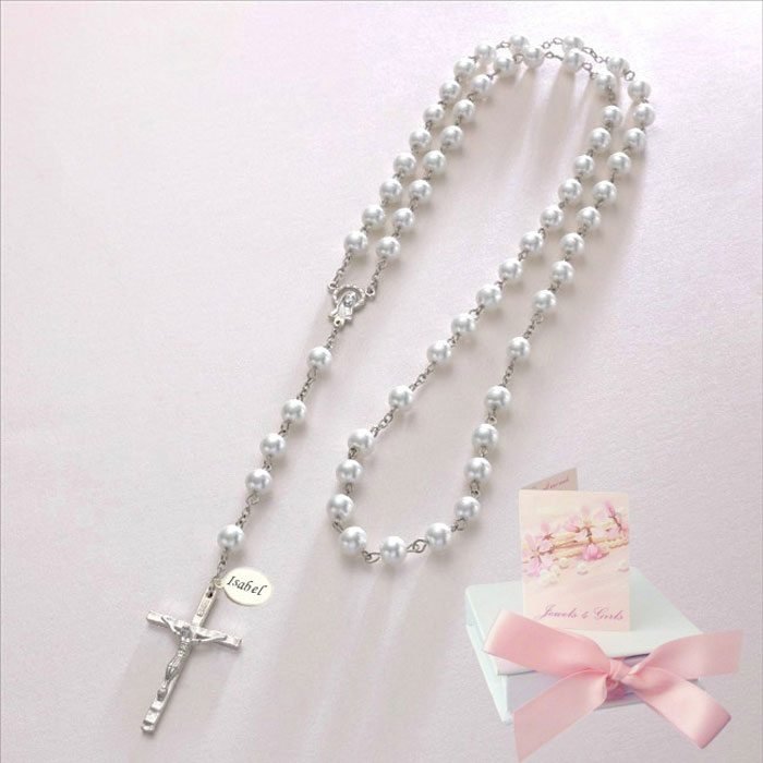 Personalised Pearl Rosary