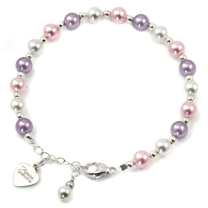 Silver and Pearls Godmother Bracelet
