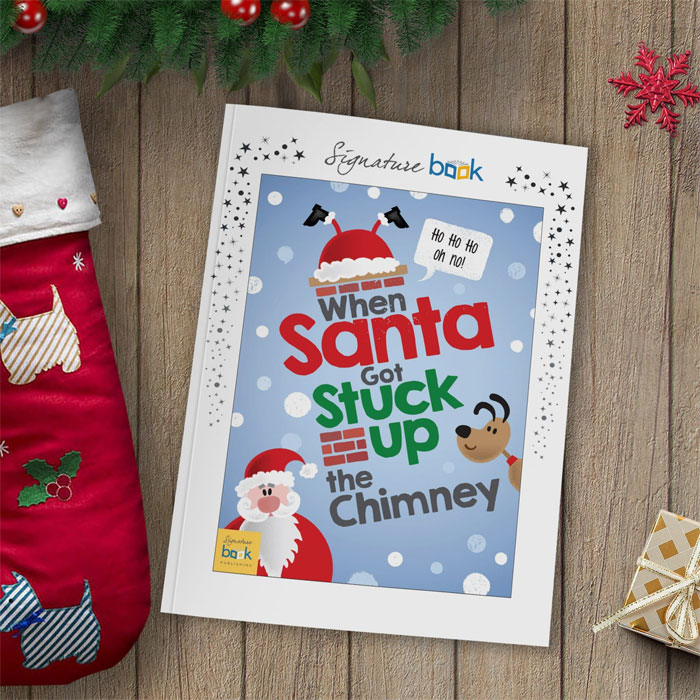 Personalised When Santa Got Stuck Up the Chimney Book