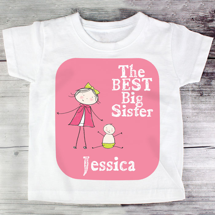 The Best Big Sister Personalised T-Shirt