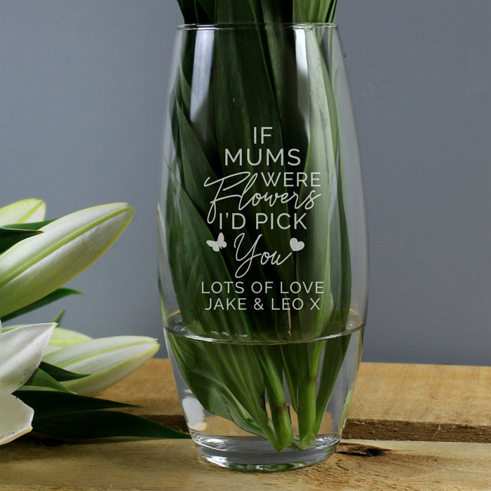 Personalised Id Pick You Glass Vase Any Name