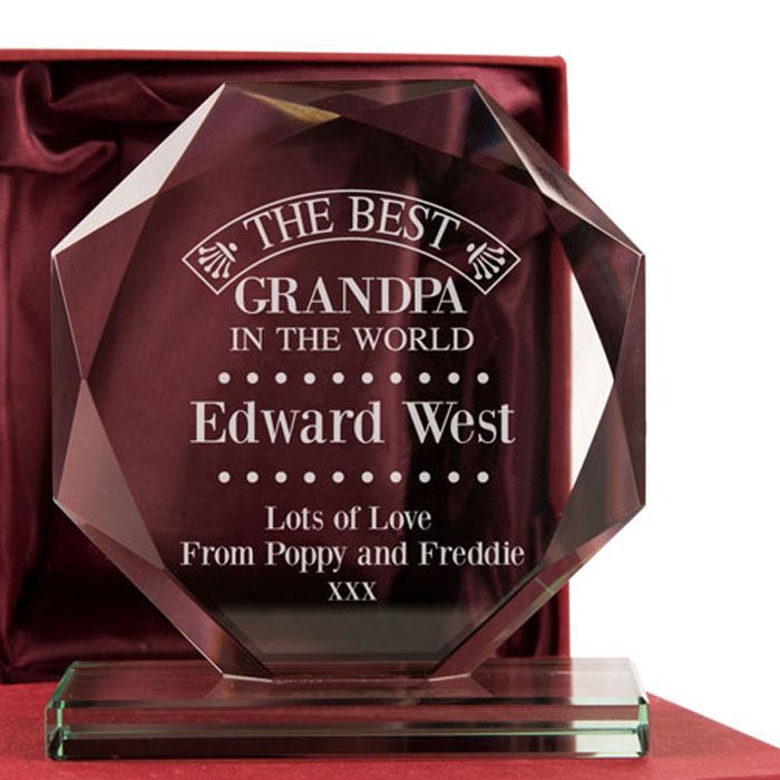 Personalised The Best Grandpa in the World Presentation Gift