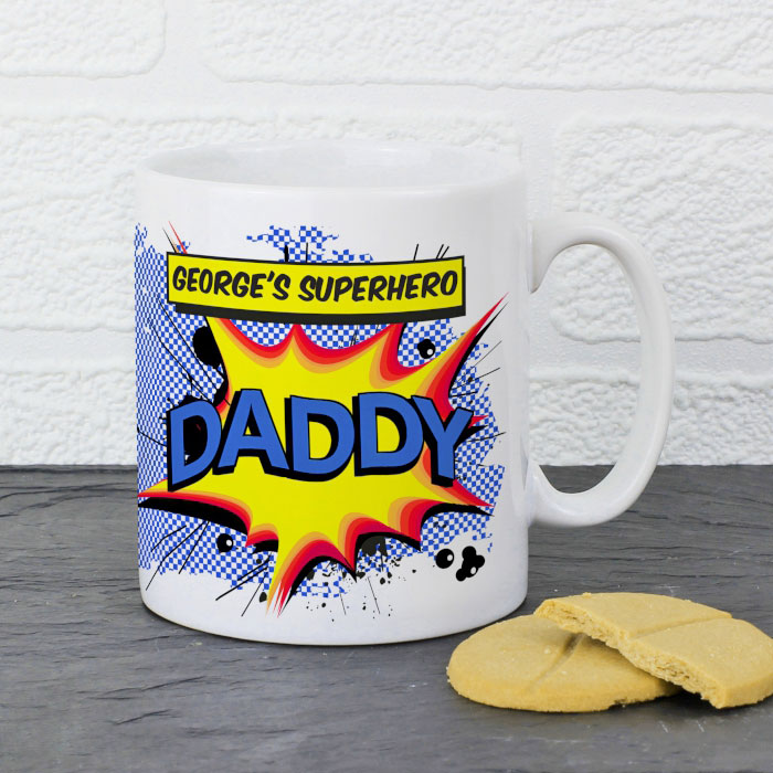 Personalised Daddy Superhero Mug