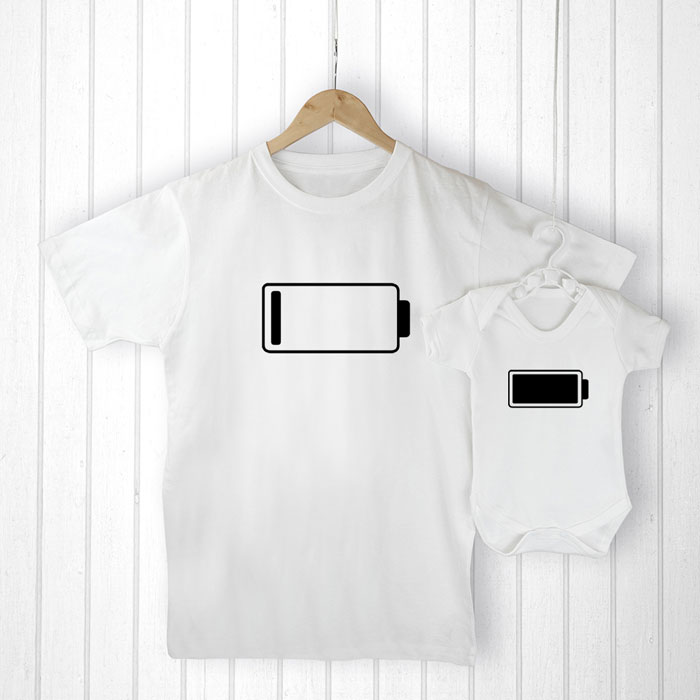 Personalised Daddy & Me T-Shirt Set
