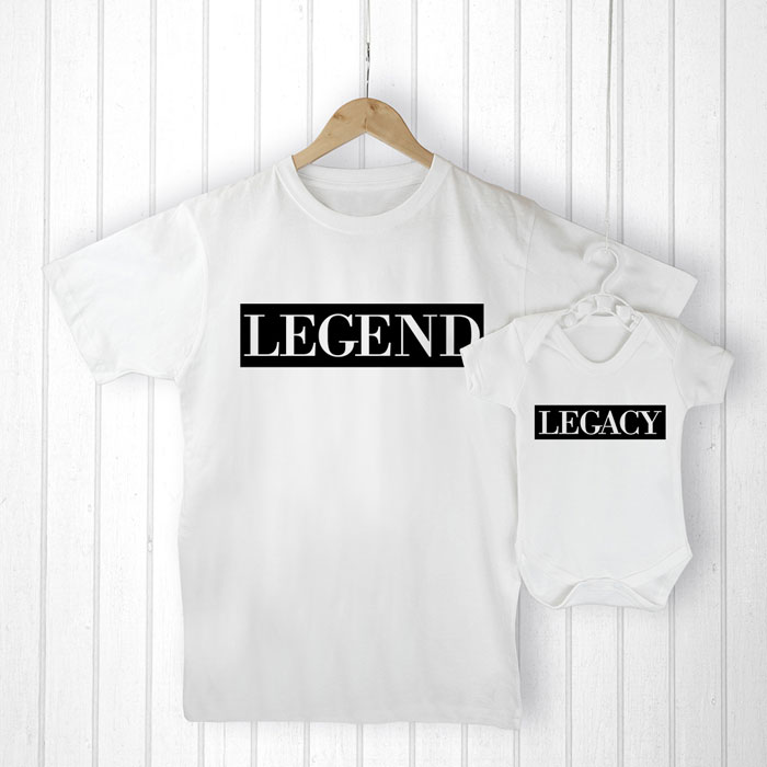 Personalised Daddy and Me Legendary Legacy Clothing Set