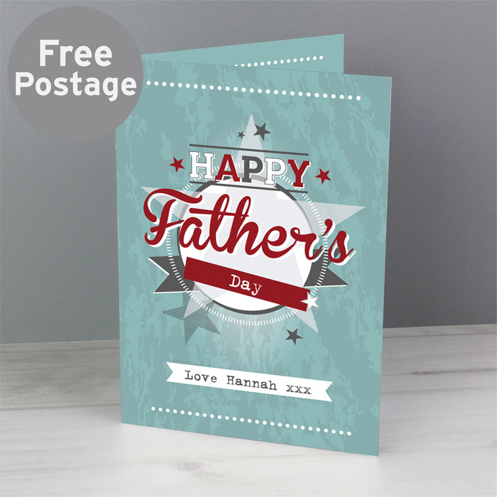 Personalised 50s Retro Greeting Card Free Delivery