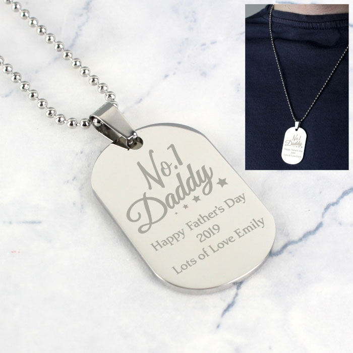 Daddy Dog Tag Necklace