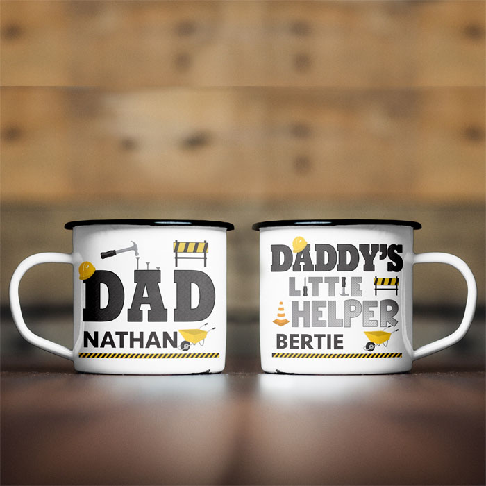 Personalised Daddy & Daddy's Little Helper Mugs