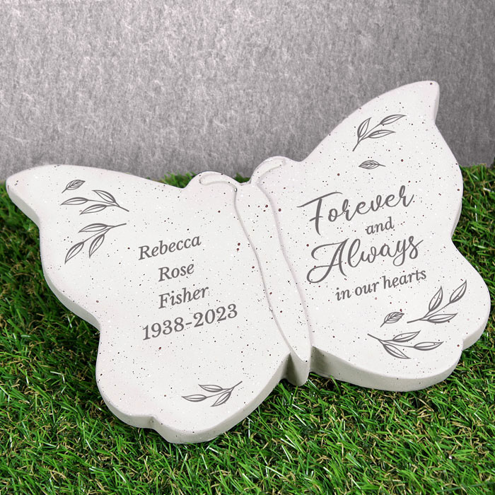 Personalised Forever and Always Memorial Butterfly Ornament