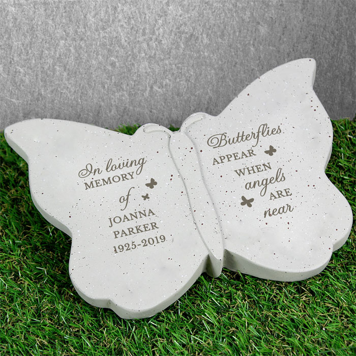 Personalised Butterflies Appear Memorial Butterfly Ornament