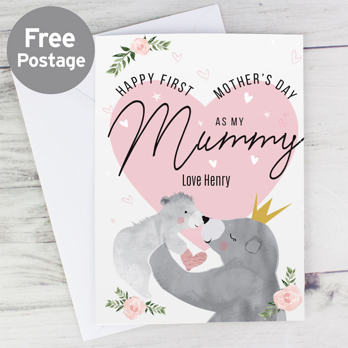 Personalised 1st Mothers Day Mama Bear Card