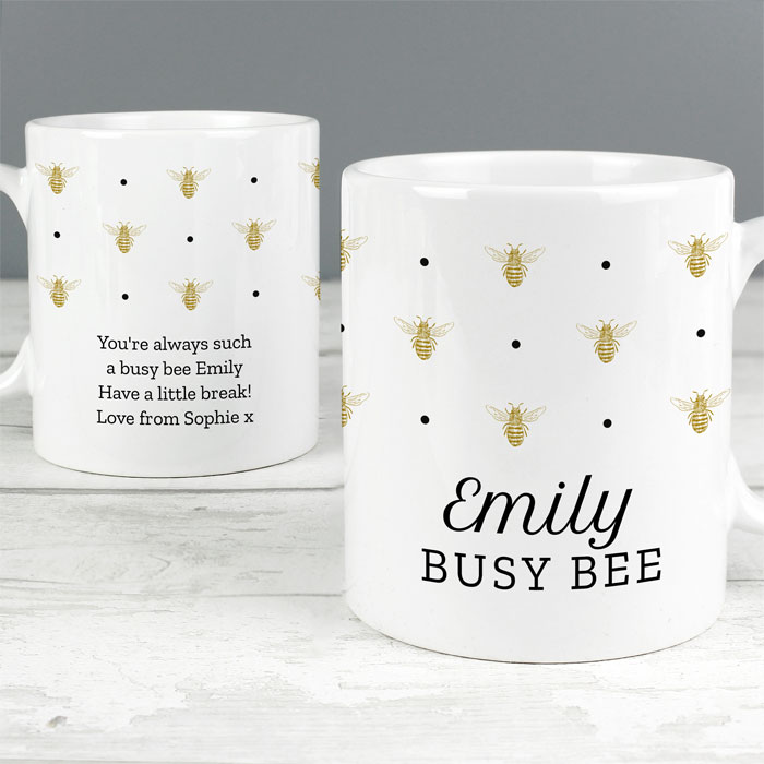 Personalised Queen Bee Balmoral Mug
