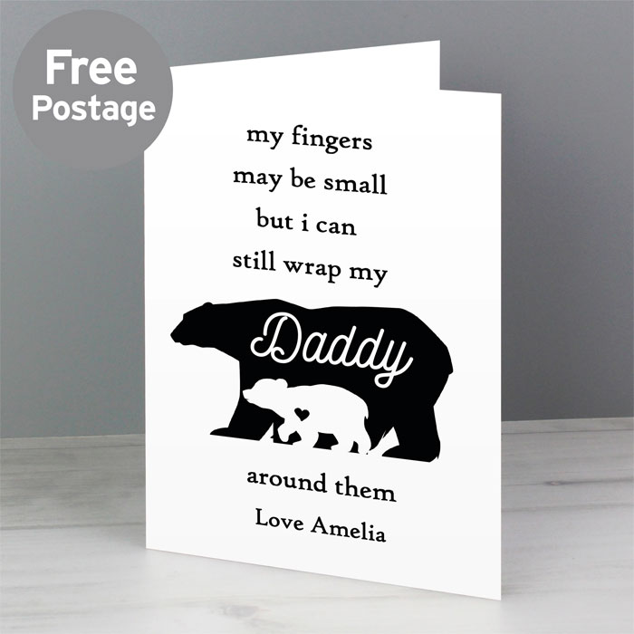 Personalised Fingers may be small Card