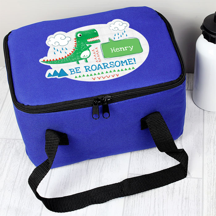 Personalised Be Roarsome Dinosaur Lunch Bag