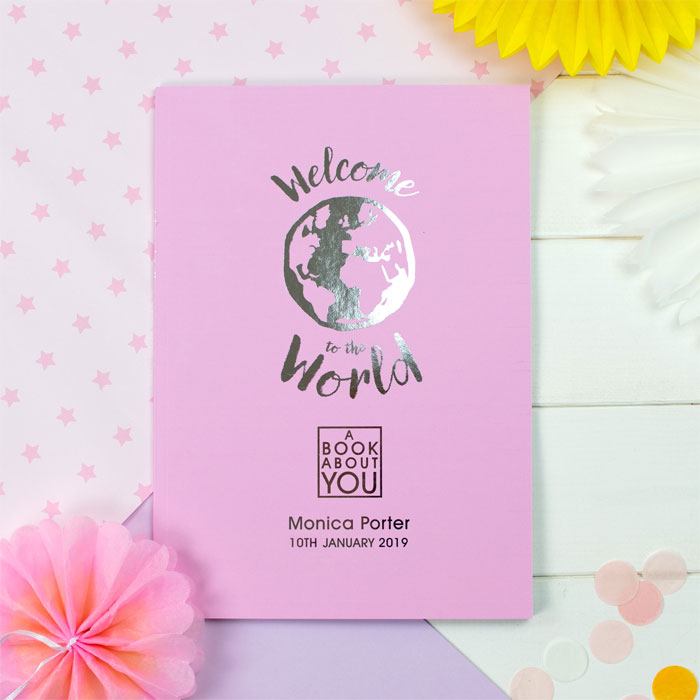 Baby Girl's Personalised Book About You Welcome to the World