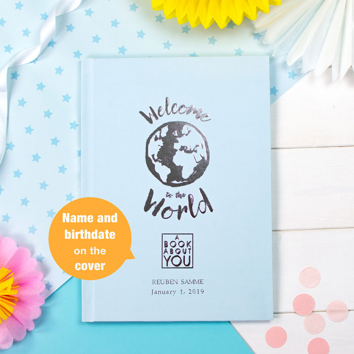 Baby Boy's Personalised Book About You Welcome to the World
