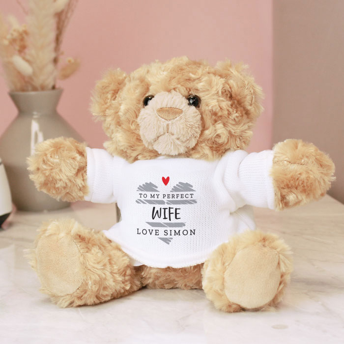 Personalised Valentines Day Teddy Bear