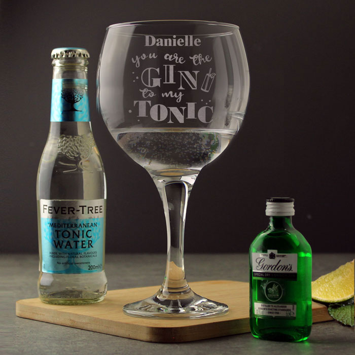 Personalised Gin To My Tonic Gin Gift Set
