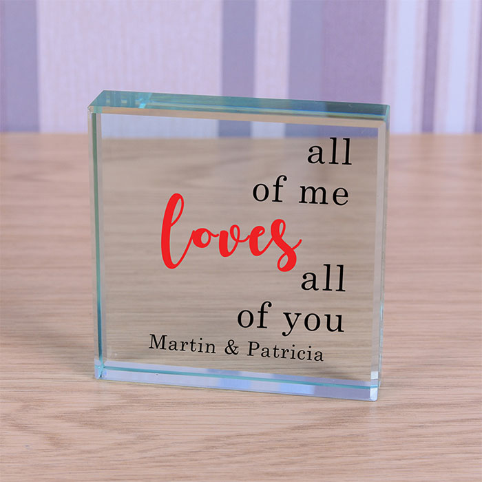 Personalised Glass All of Me Token