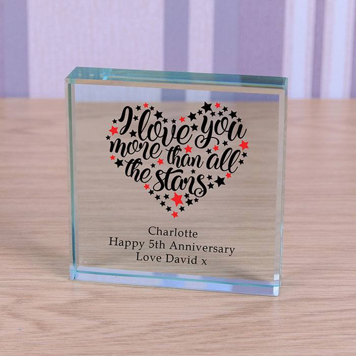Personalised Glass Token All the Stars
