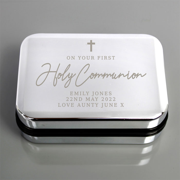 Personalised First Holy Communion Necklace Box