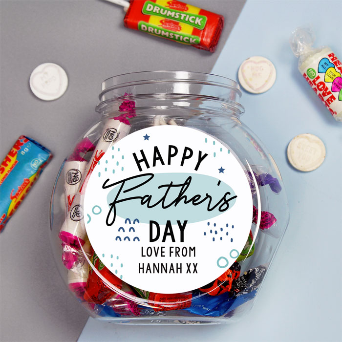 Personalised Fathers Day Sweet Jar