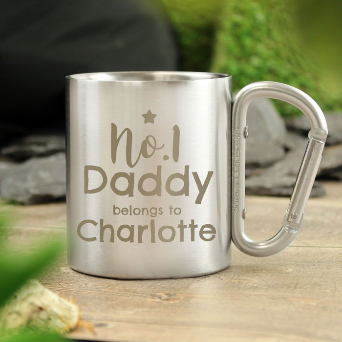 Personalised No 1 Daddy Stainless Steel Mug