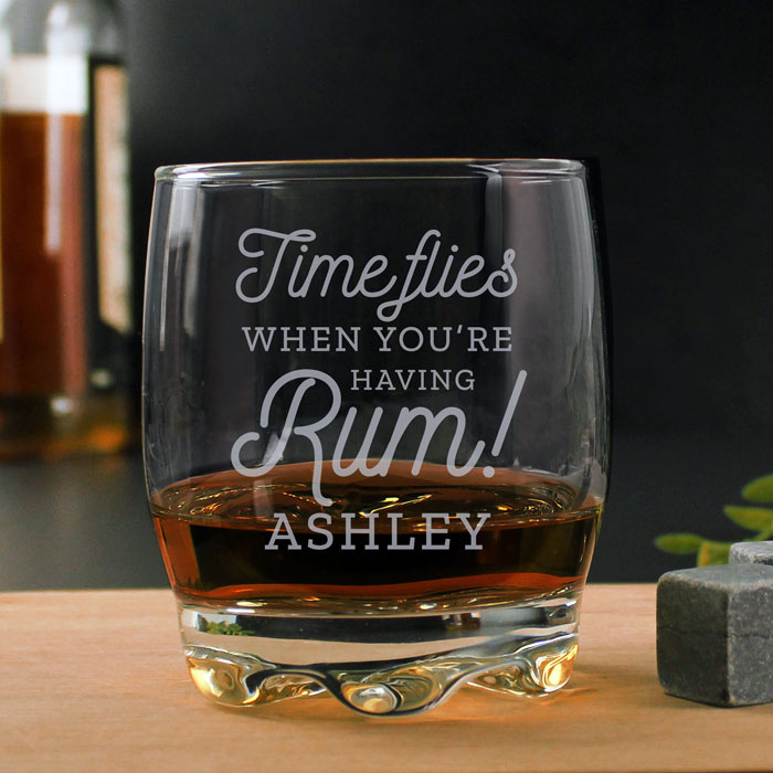 Personalised Time Flies When Youre Having Rum Tumbler