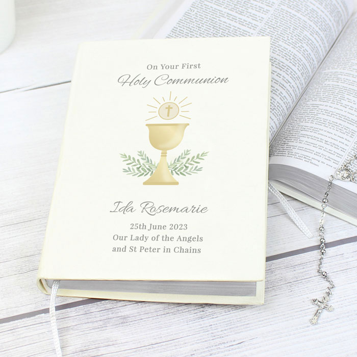 Personalised First Holy Communion Holy Bible Eco friendly
