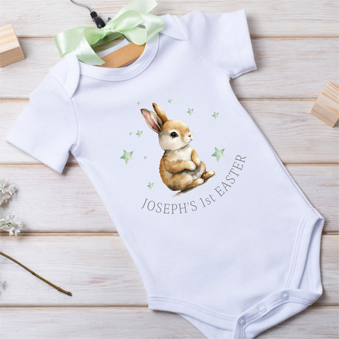 Personalised Bunny Baby Vest