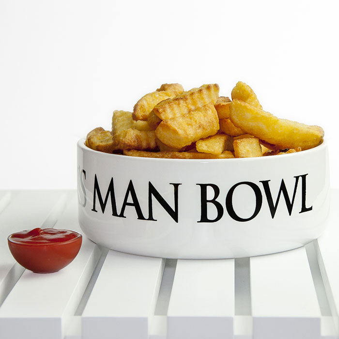 Personalised Dads Super Large Ceramic Man Bowl