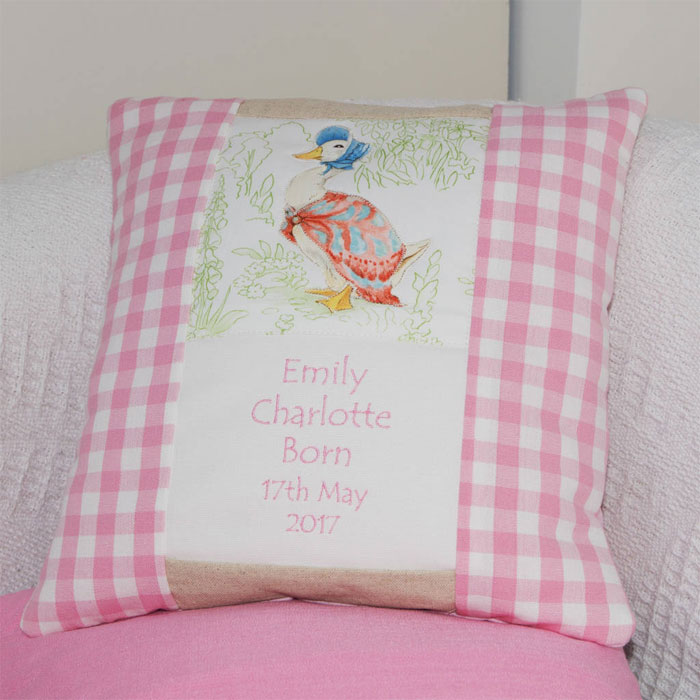 Personalised Beatrix Potter Cushion Choice of Characters