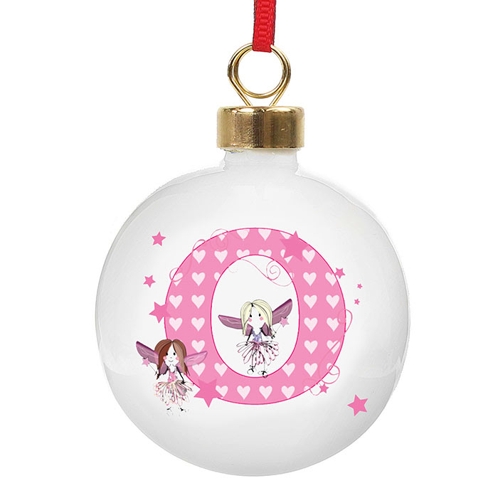 Personalised Fairy Initial Bauble