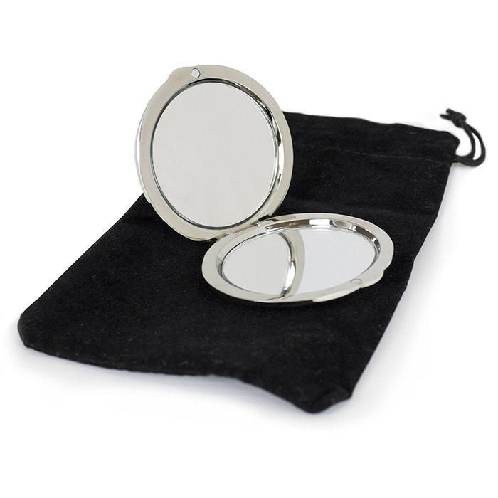 Engraved Teachers Round Compact Handbag Mirror