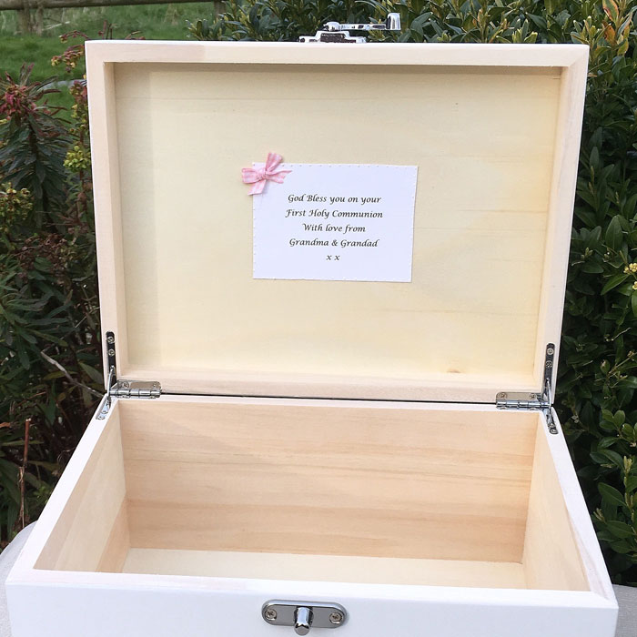 Girls First Holy Communion Personalised Keepsake Box