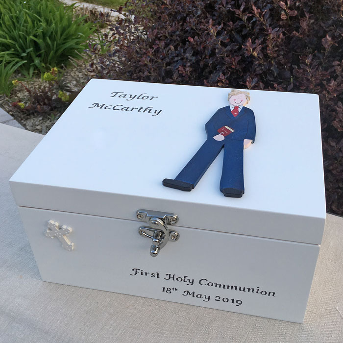 Boys First Holy Communion Personalised Keepsake Box