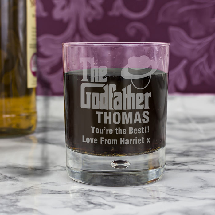 The Godfather Personalised Whisky Glass Exclusive
