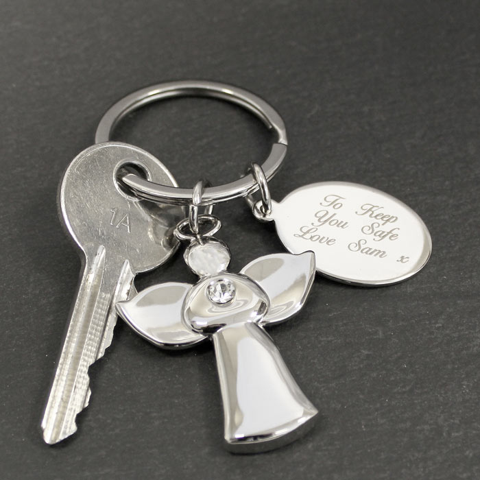 Silver Plated Angel Keyring
