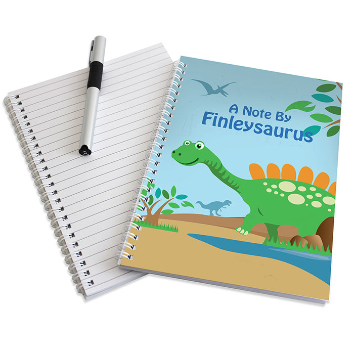 Personalised Dinosaur Notebook