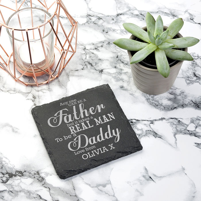 It Takes a Real Man to be a Daddy Slate Keepsake
