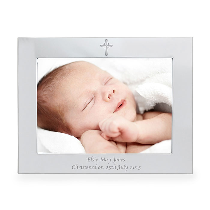 Personalised 7x5 inch Landscape Cross Frame