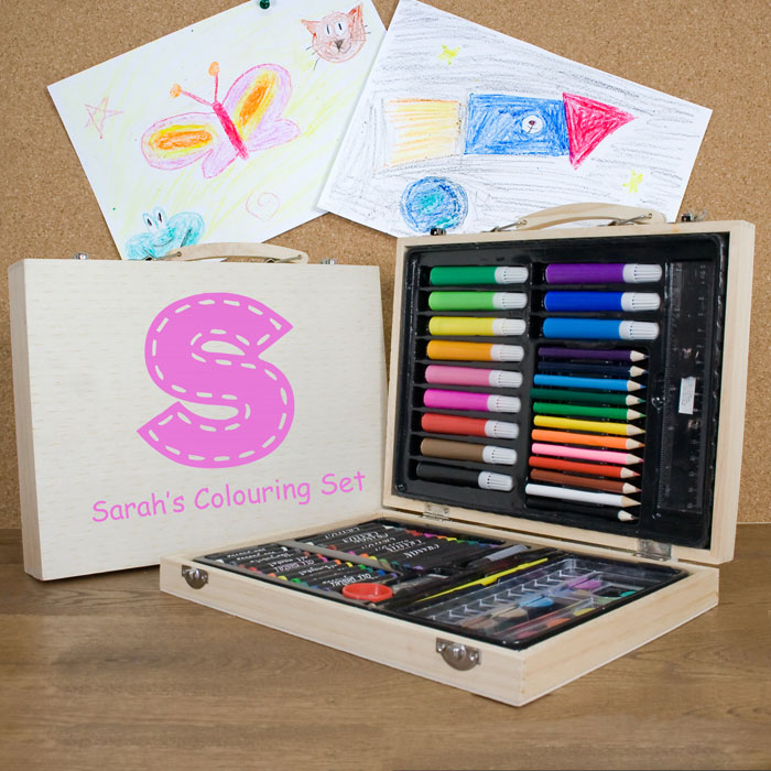 Personalised Childrens Colouring In Art Set