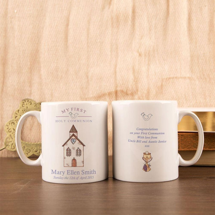 Personalised First Holy Communion Church Design Mug