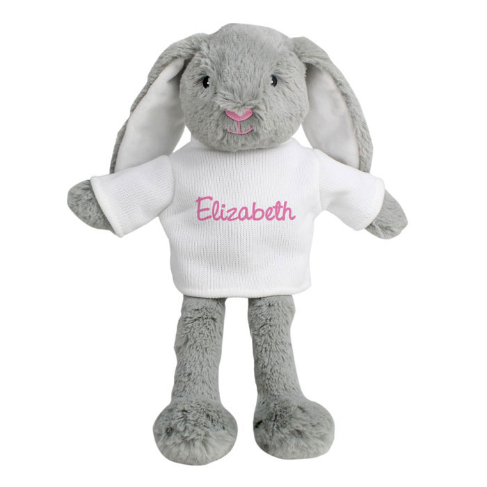 Personalised Pink Name Bunny Girls Easter Gift