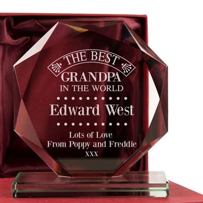 Personalised The Best Grandpa in the World Presentation Gift