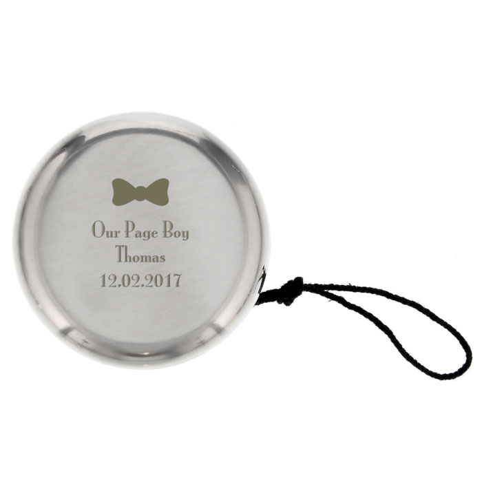 Personalised Engraved Bow Tie Page Boy YoYo