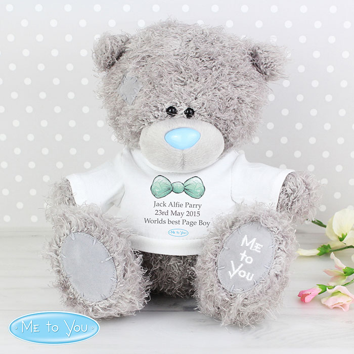 Personalised Me To You Page Boy Bear with Tee Shirt