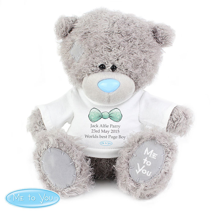 Personalised Me To You Page Boy Bear with Tee Shirt