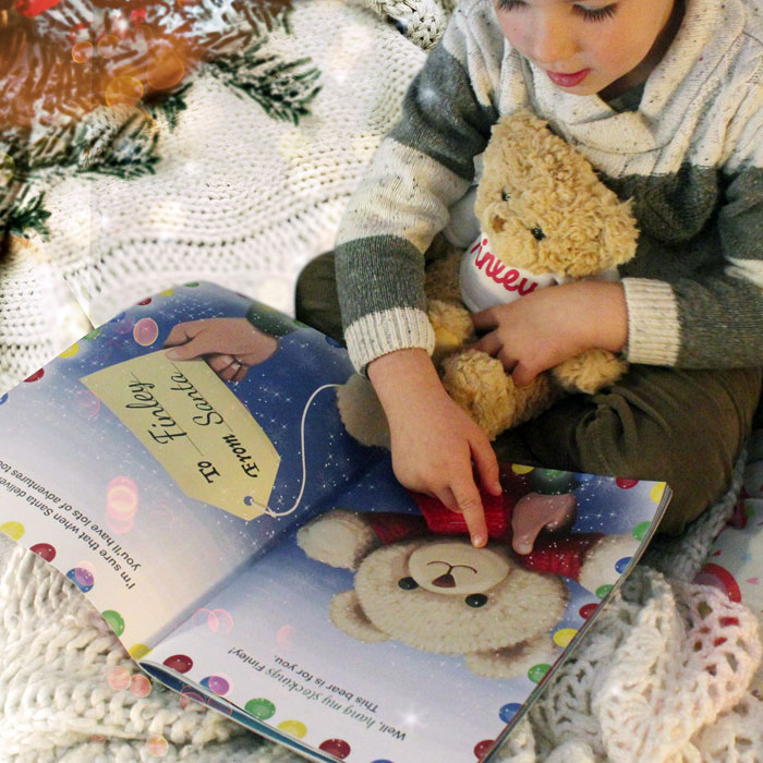 Personalised Magical Christmas Book and Personalised Bear